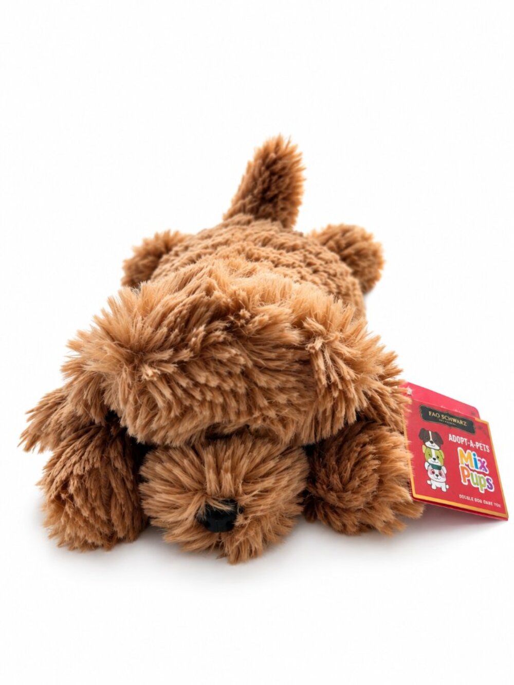 FAO Schwarz Adopt-A-Pets Mix Pups Brown Plush Dog Stuffed Animal